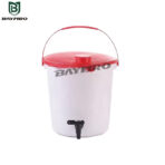 Bucket,HDPE,with lid and tap,14 l