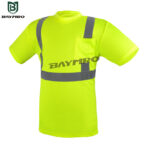 Class II Safety Workwear T-Shirt with Hi-Vis Reflective Strips