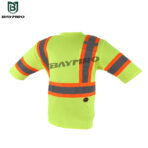 Camisa de trabajo reflectante ANSI Clase 2 Hi-Vis con bolsillo