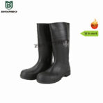 CE S5 PVC Seguridad puntera de acero Botas de lluvia