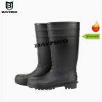 Waterproof Black PVC Non-Slip Safety Rain boots