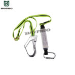 Adjustable single rope lanyard with Shock Absorber